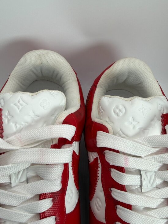 Louis Vuitton x Nike Air Force 1 Low White Red Virgil Abloh DS Size 9 Mens main image 14